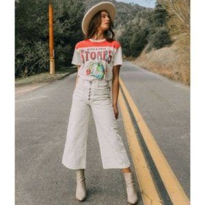 Free People Collete Wide Leg Culottes